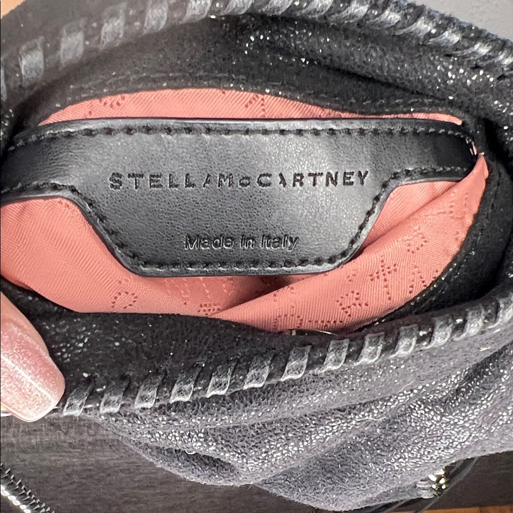 Stella McCartney Black Fringe Shoulder Bag - Picture 2 of 3